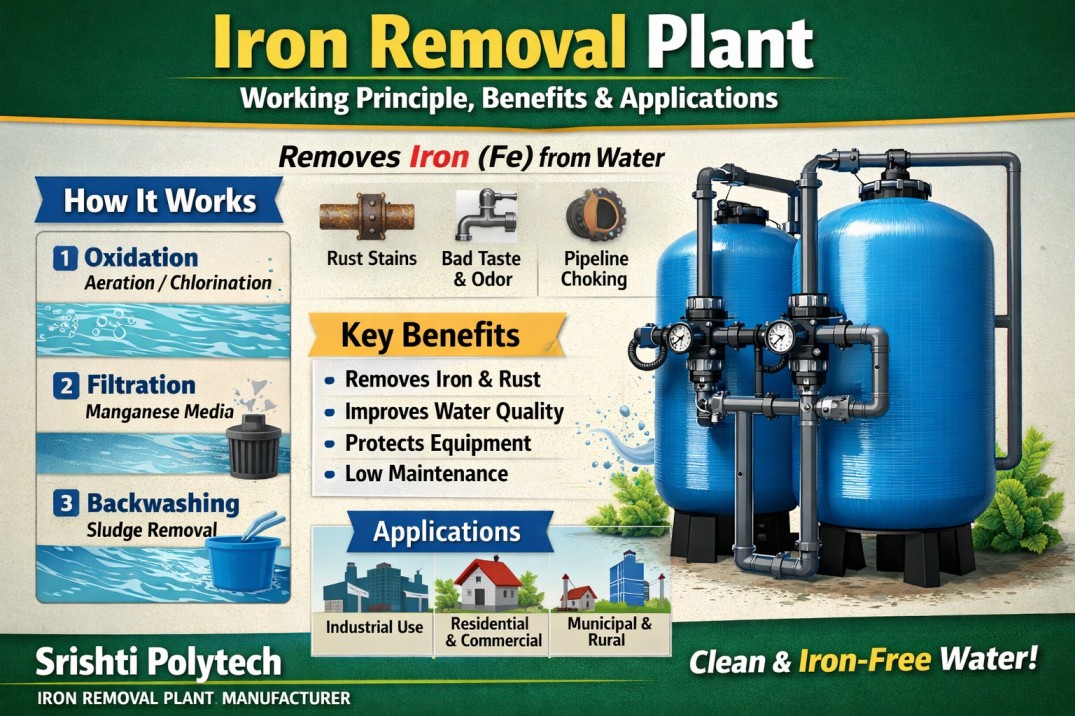 Blog on Iron Removal Plant – Working Principle, Benefits & Applications | Srishti Polytech - Srishti Polytech