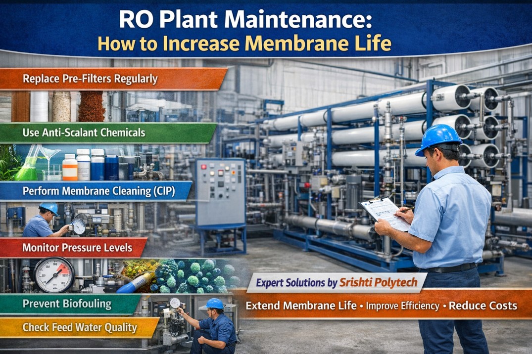 RO Plant Maintenance: How to Increase Membrane Life | Industrial Water Treatment Blog - Srishti Polytech