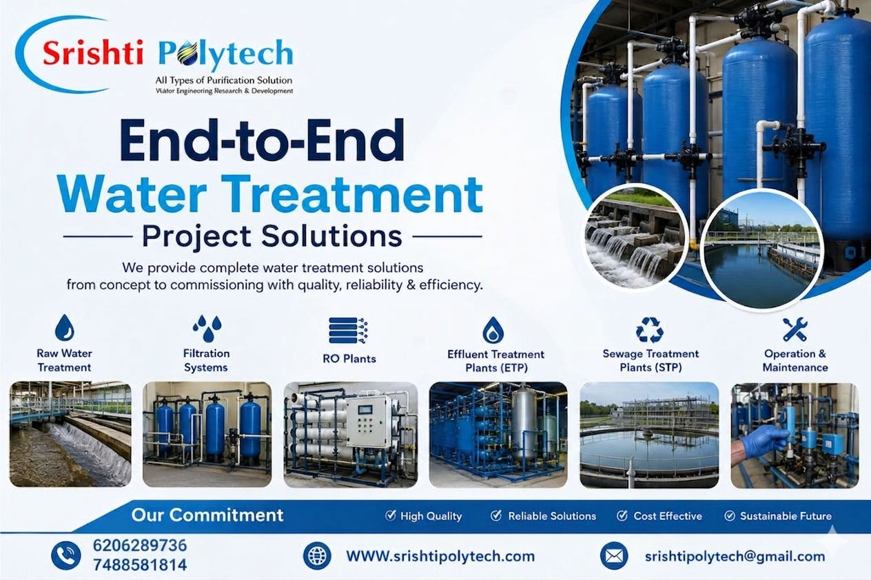 End-to-End Water Treatment Project Solutions...... | Industrial Water Treatment Blog - Srishti Polytech