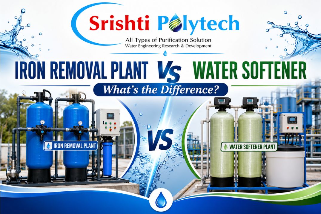 Iron Removal Plant vs Water Softener: What's the Difference? | Industrial Water Treatment Blog - Srishti Polytech