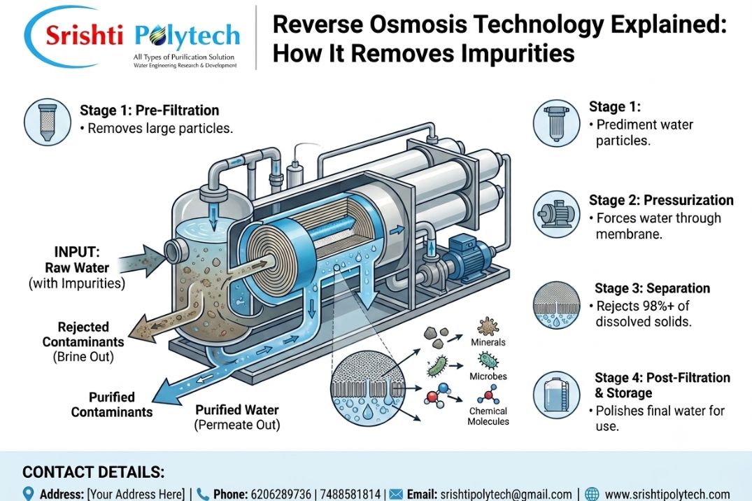 Reverse Osmosis Technology Explained: How It Removes Impurities.... | Industrial Water Treatment Blog - Srishti Polytech
