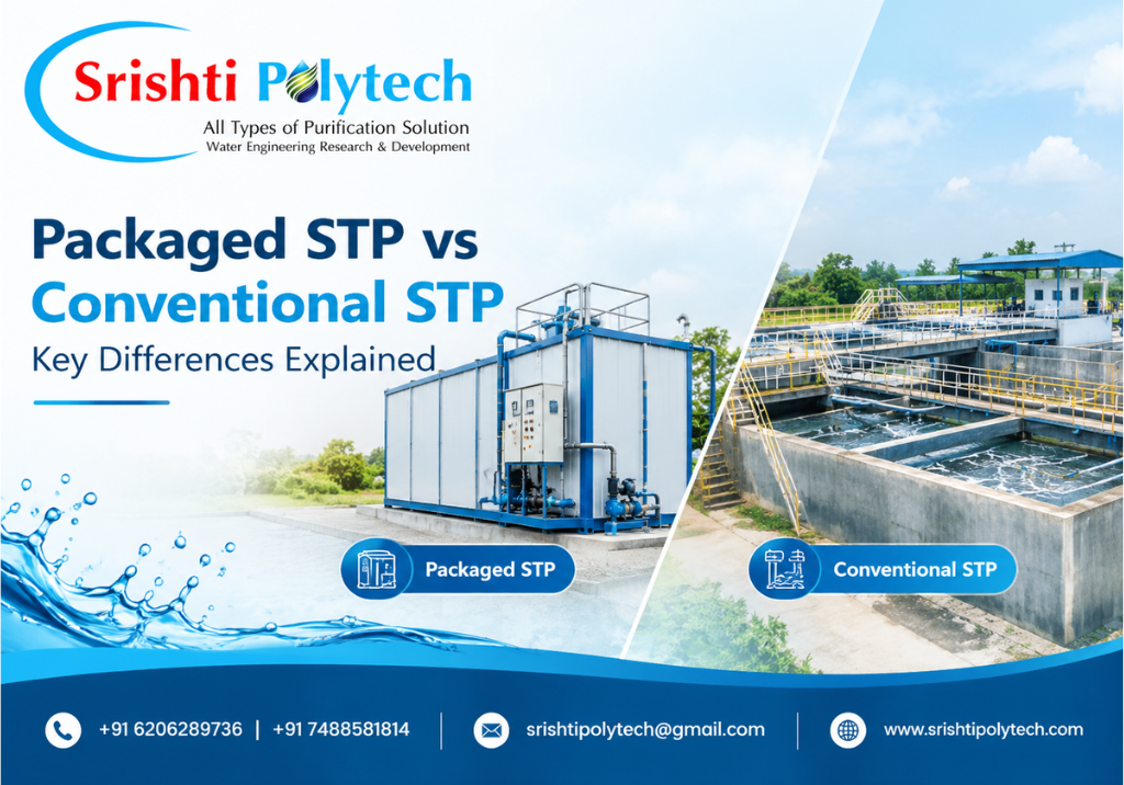 Packaged STP vs Conventional STP: Key Differences Explained | Industrial Water Treatment Blog - Srishti Polytech