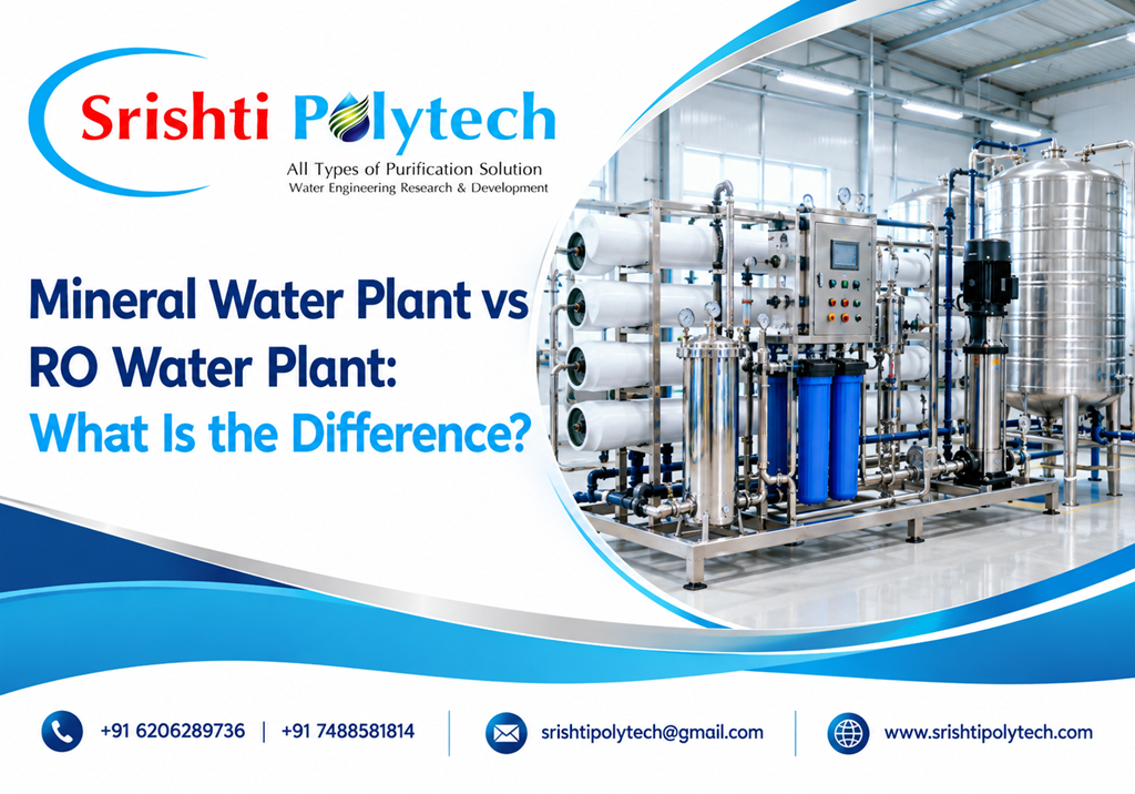 Mineral Water Plant vs RO Water Plant: What Is the Difference? | Industrial Water Treatment Blog - Srishti Polytech