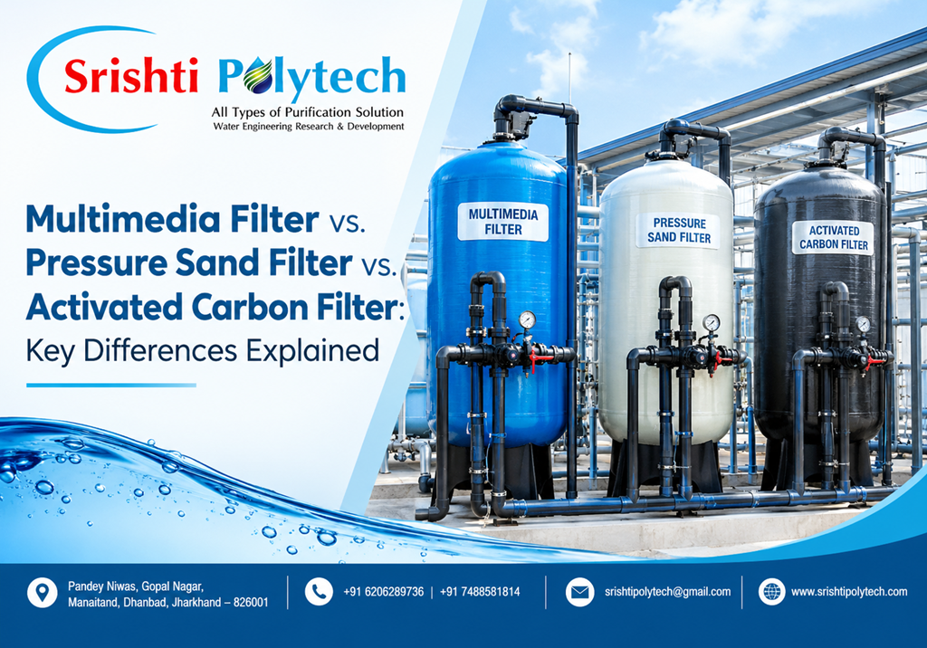 Multimedia Filter vs. Pressure Sand Filter vs. Activated Carbon Filter: Key Differences Explained | Industrial Water Treatment Blog - Srishti Polytech